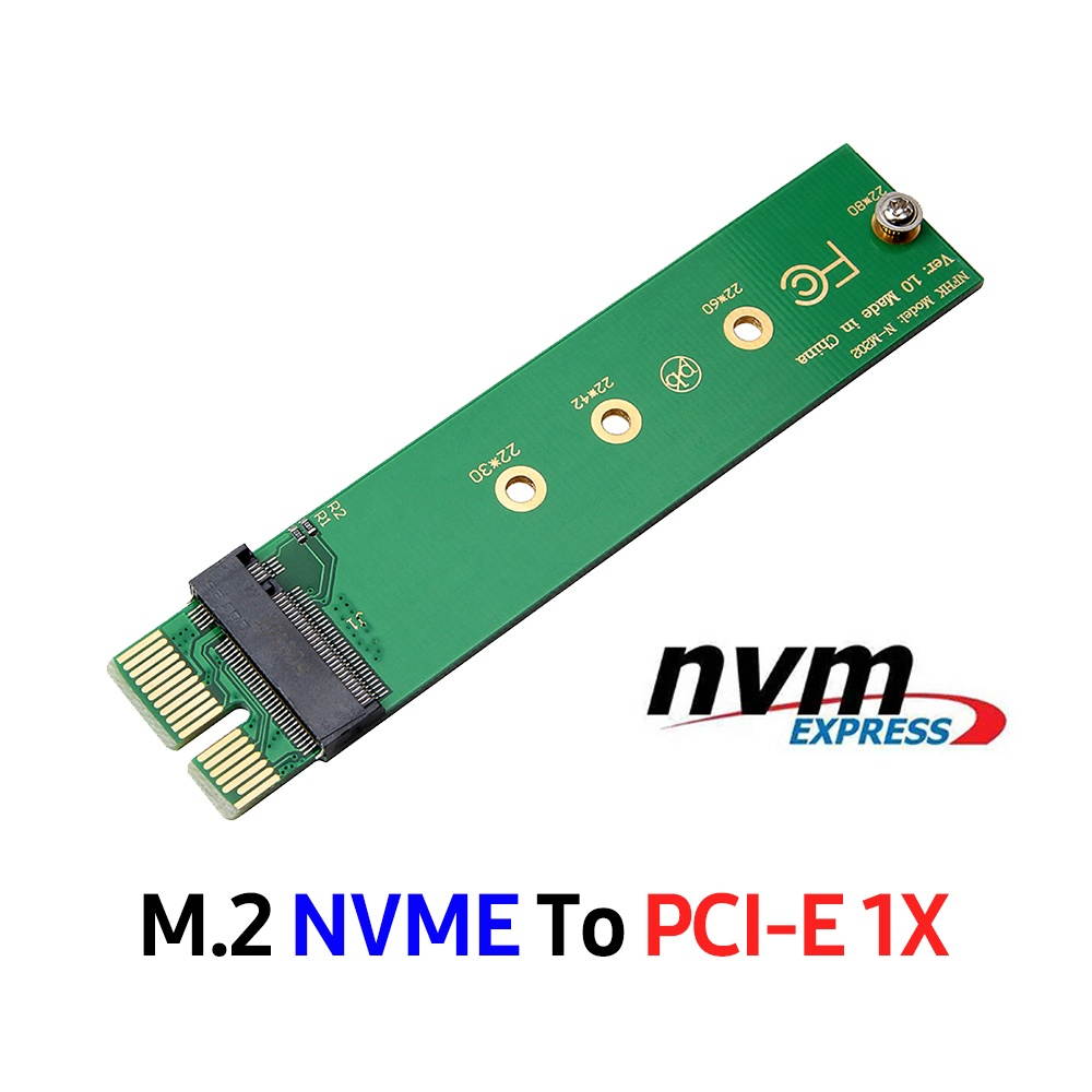 M.2 Hard Disk NVME Adapter Card PCIe to M.2 NGFF Test Card SSD Hard Disk Reader Green