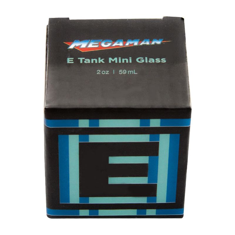 Just Funky OFFICIAL Mega Man Ceramic Shot Glass | Energy Tank Themed | Holds 1.5 Oz.