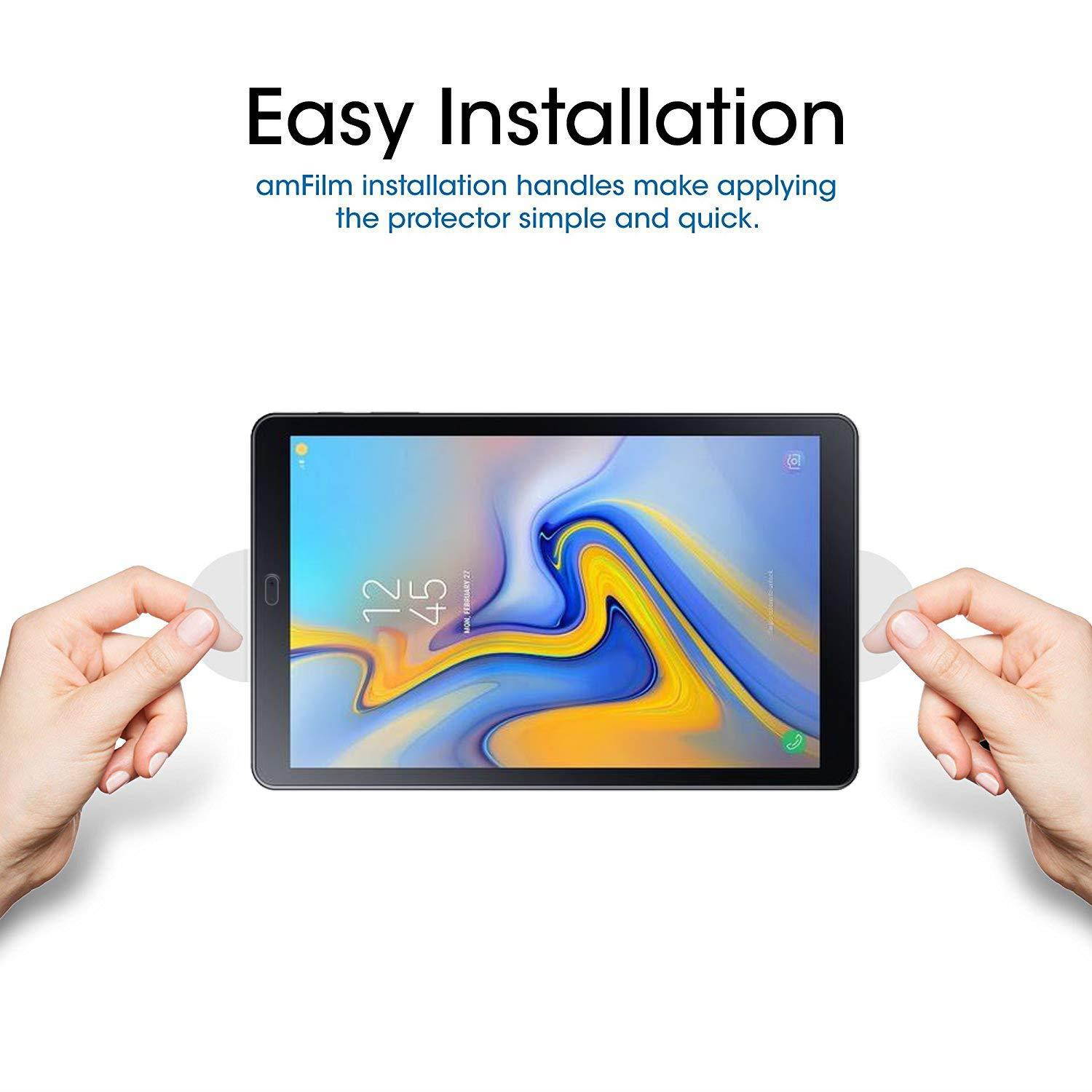 amFilm Samsung Galaxy Tab A 10.5 (SM-T590) Screen Protector Glass 2 Pack, Tempered Glass Screen Protector for Samsung Galaxy Tab A 10.5 (SM-T590/SM-T595) 0.33mm 2.5D (2 Pack)