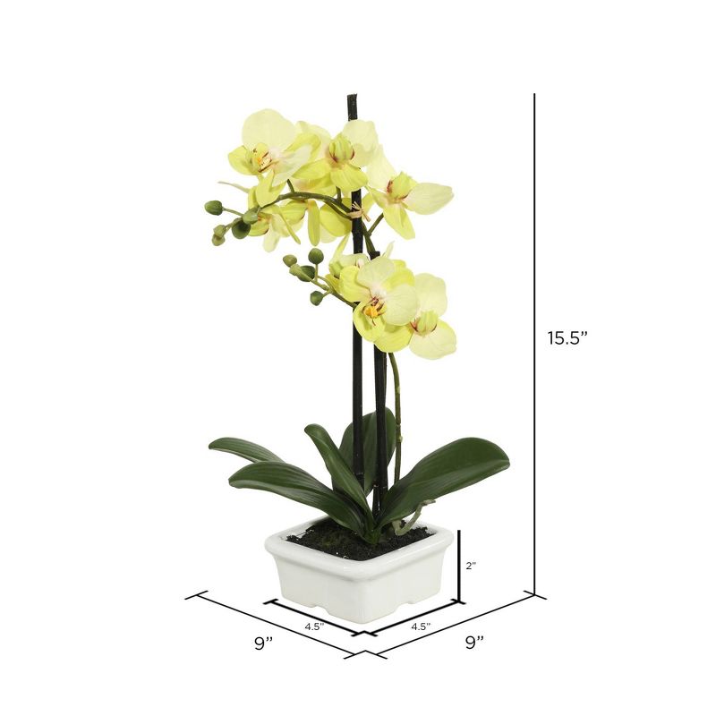 Artificial Potted Orchid (15.5") - Vickerman