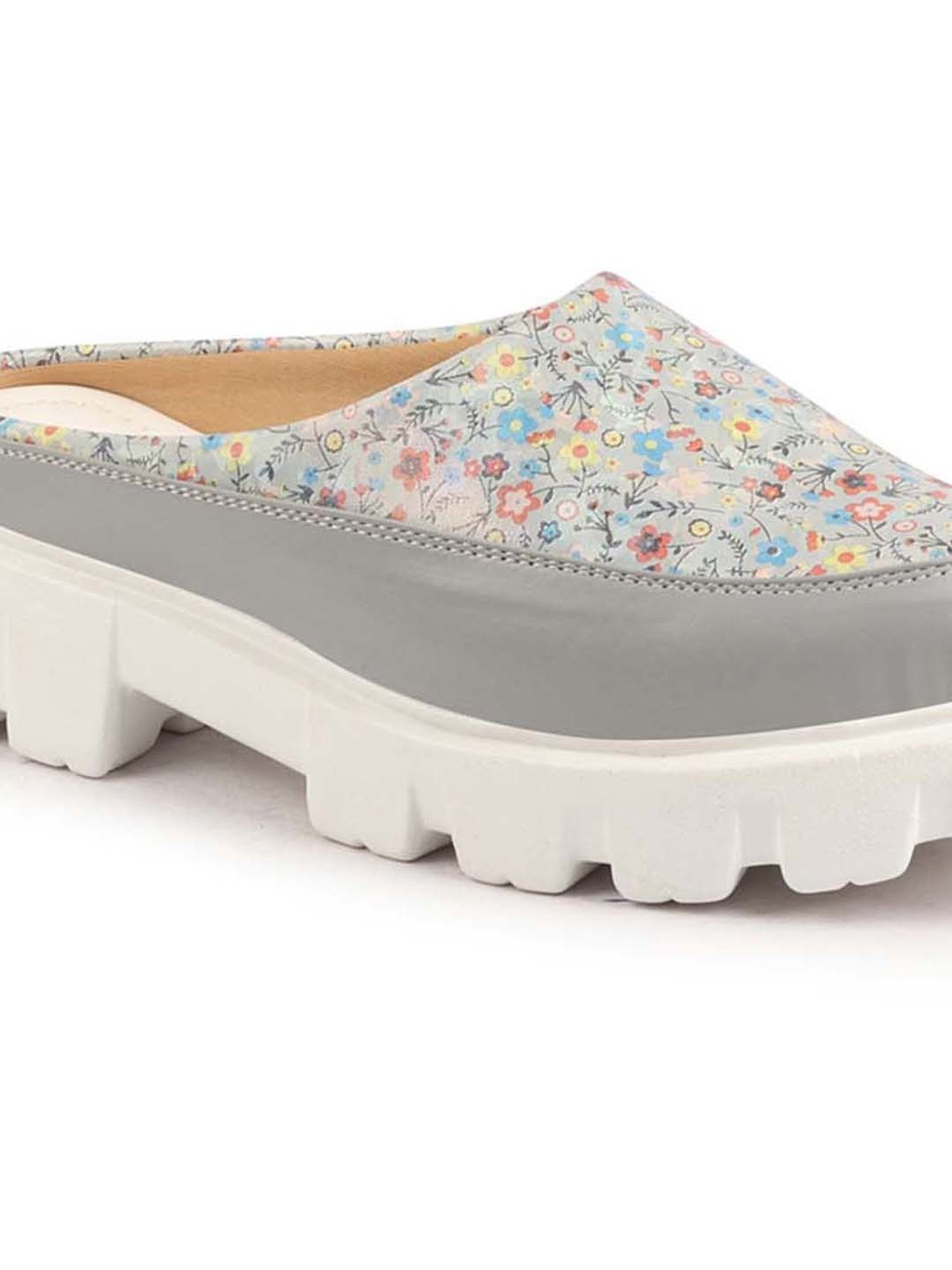 Fausto Women's Grey Mule Shoes