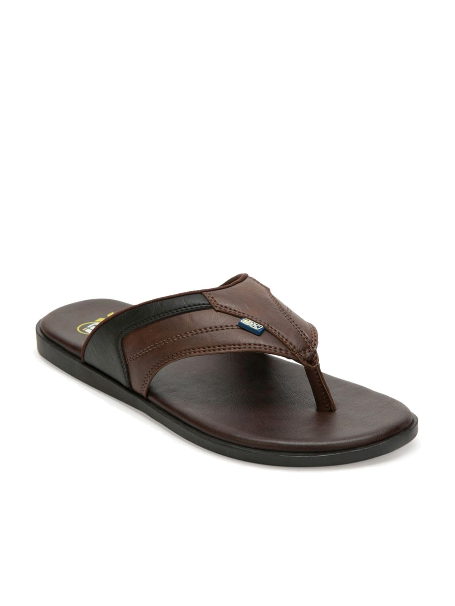 ID Men's Brown Thong Sandals
