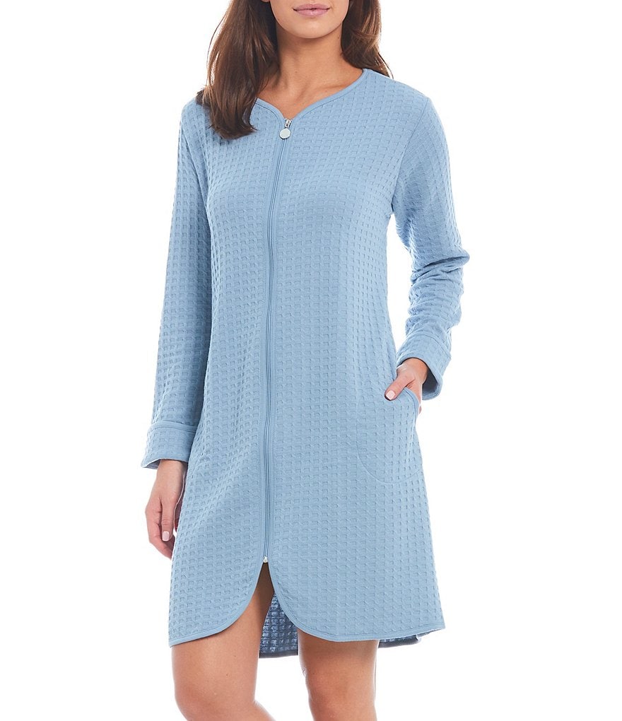 Lauren Ralph Lauren Paisley Print Satin Short Wrap Robe