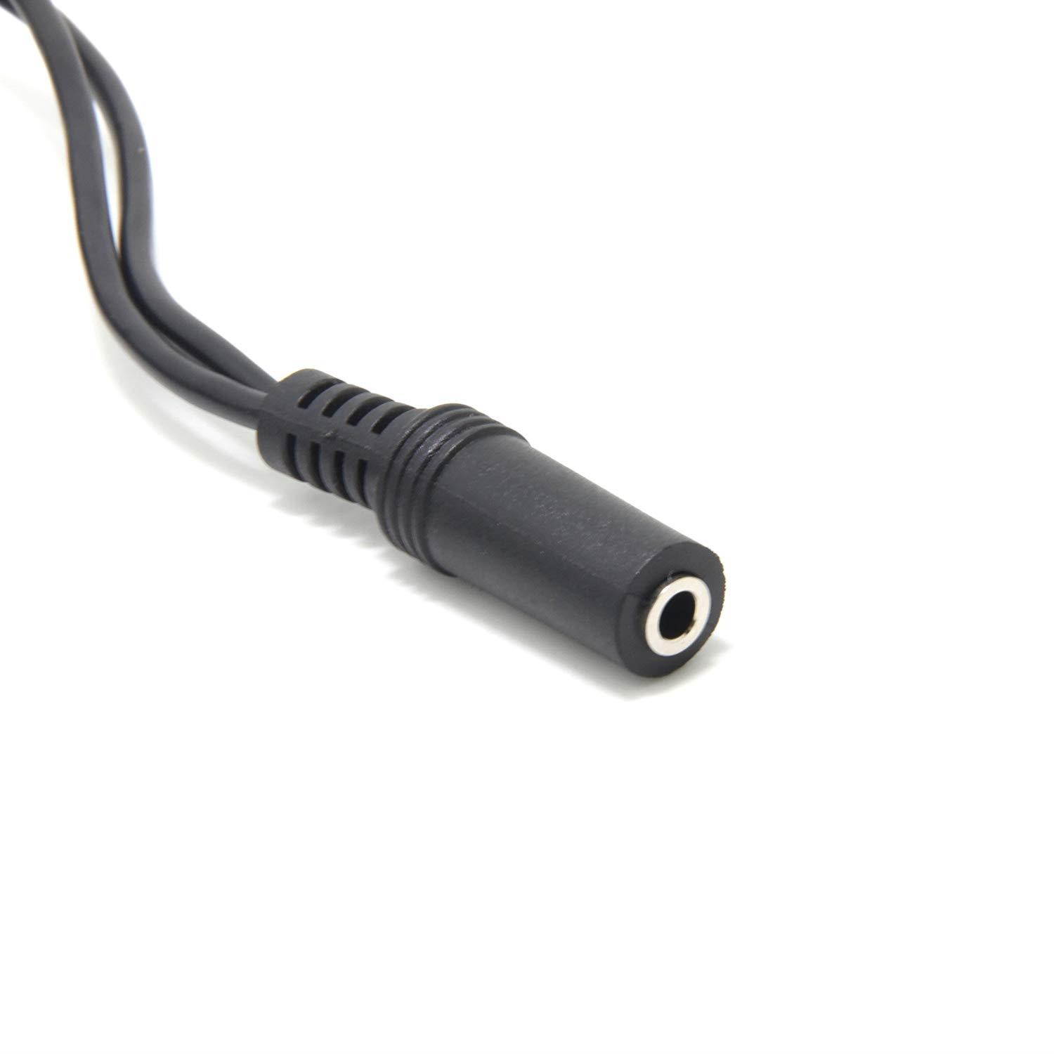 Ancable 6ft 3.5mm Stereo Female to 2-Male Y-Splitter Audio Cable