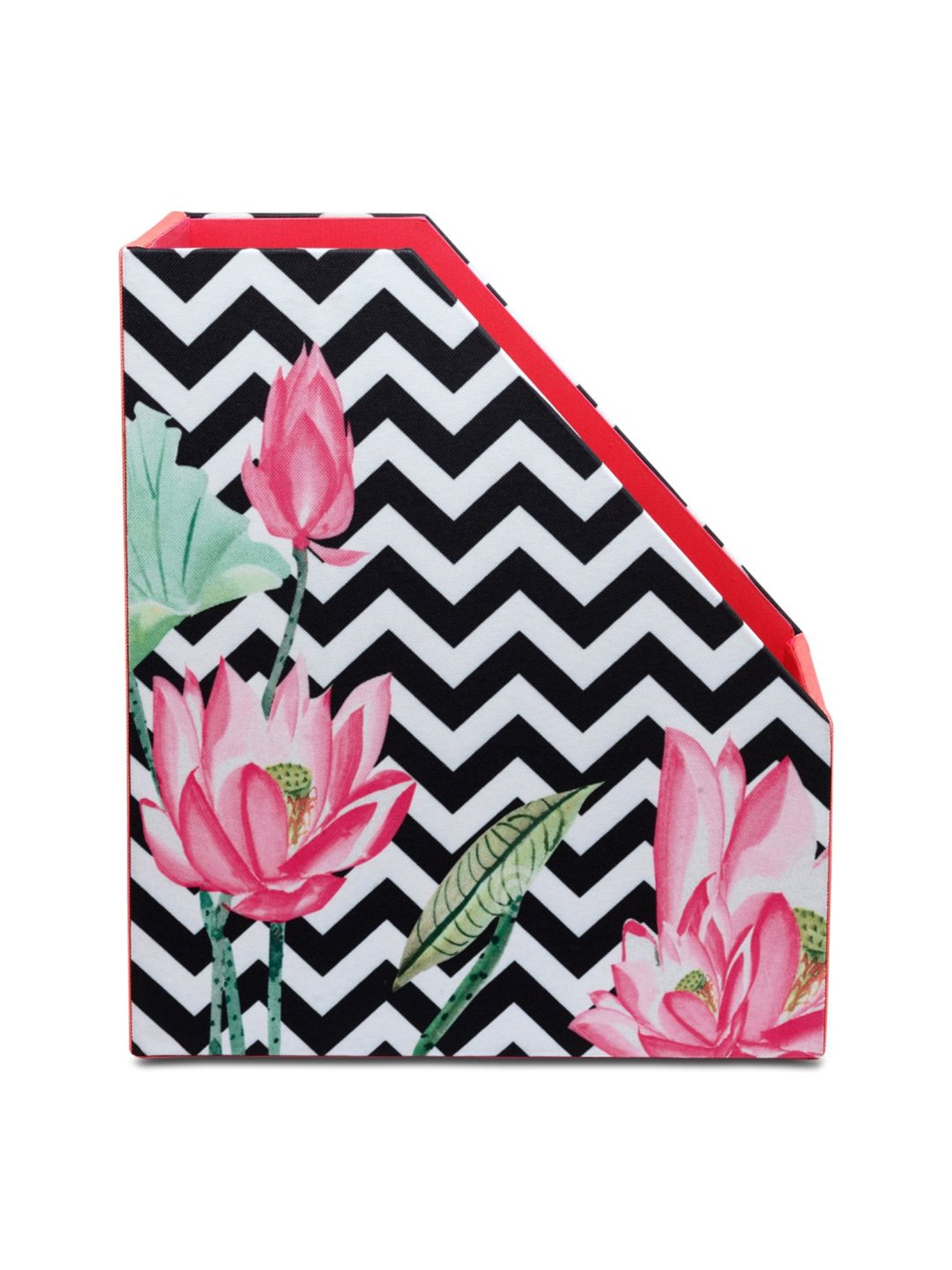 SEJ by Nisha Gupta White & Black Magazine Rack - Set of 1