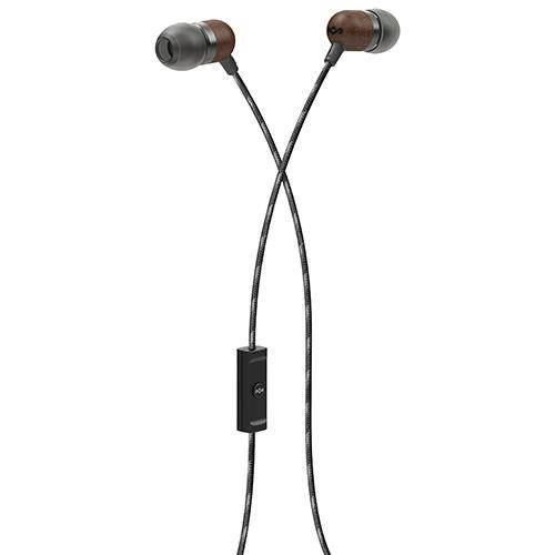House Of Marley Smile Jamaica In-Ear Wired Headphones with Mic, Midnight, EM-JE041-MI