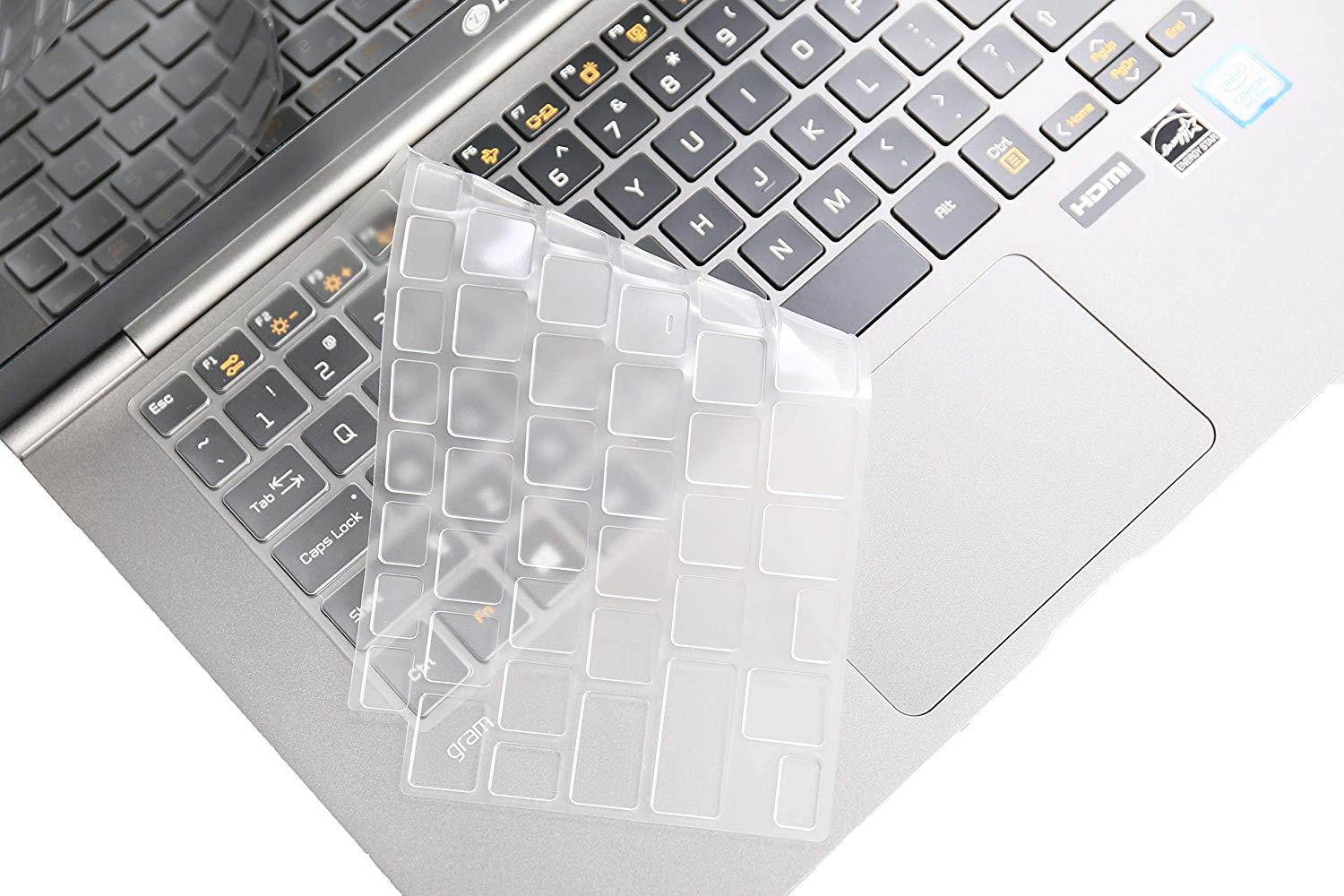 Leze Ultra Thin Keyboard Protector Skin Cover for 13.3" LG Gram 13Z980,14" LG Gram 14Z980 Full HD IPS Display Laptop - TPU