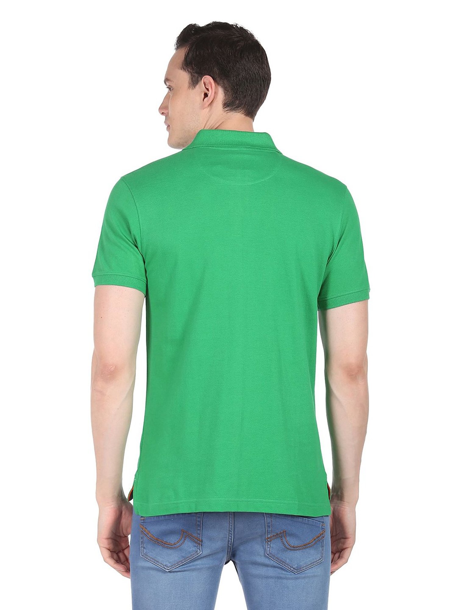 AD by Arvind Green Polo T-Shirt