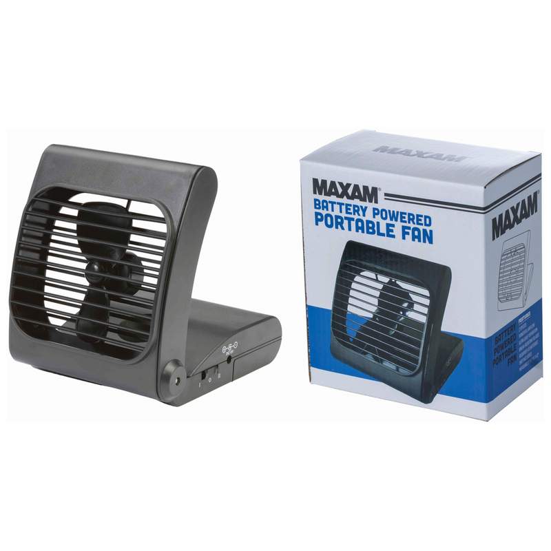 Maxam® Battery Powered Portable Fan