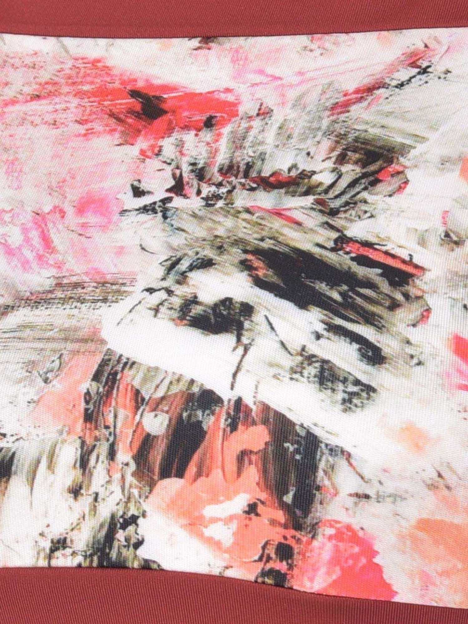 Clovia Maroon Tie-Dye Crop Top