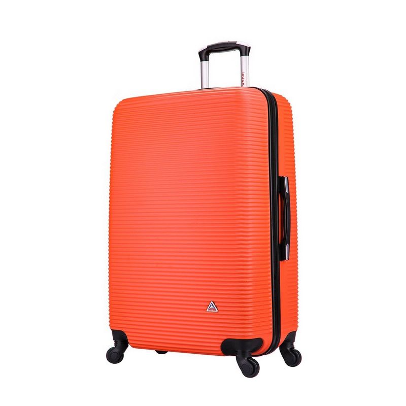 InUSA Royal 24" Lightweight Hardside Spinner Suitcase - Orange