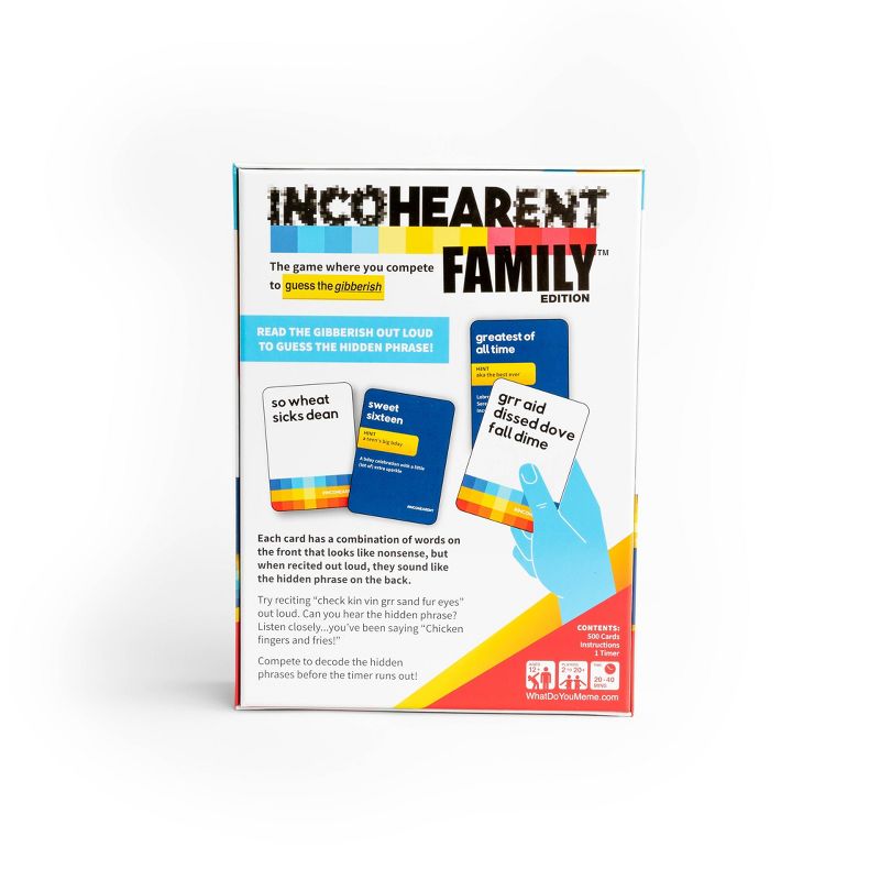 Incohearent Family Edition Game By What Do You Meme?