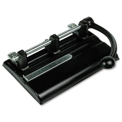 Master EP312 10-Sheet EP12 Electric/Battery Three-Hole Punch, 9/32 Diameter Hole, Charcoal