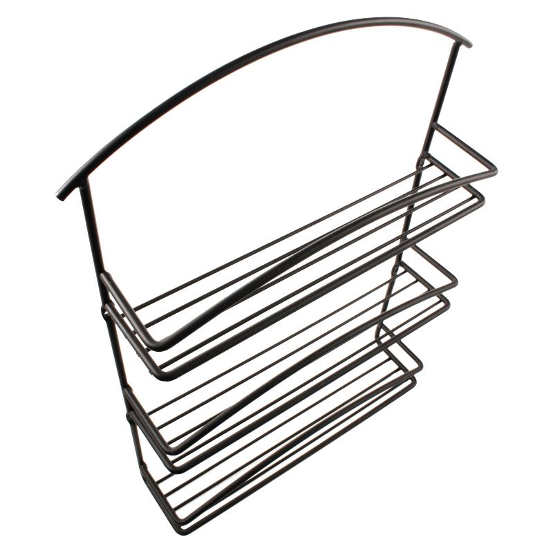 Wall Mount Spice Rack - Black