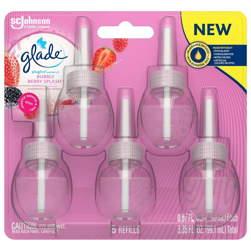 Glade Bubbly Berry Splash PlugIns Refill - 5ct