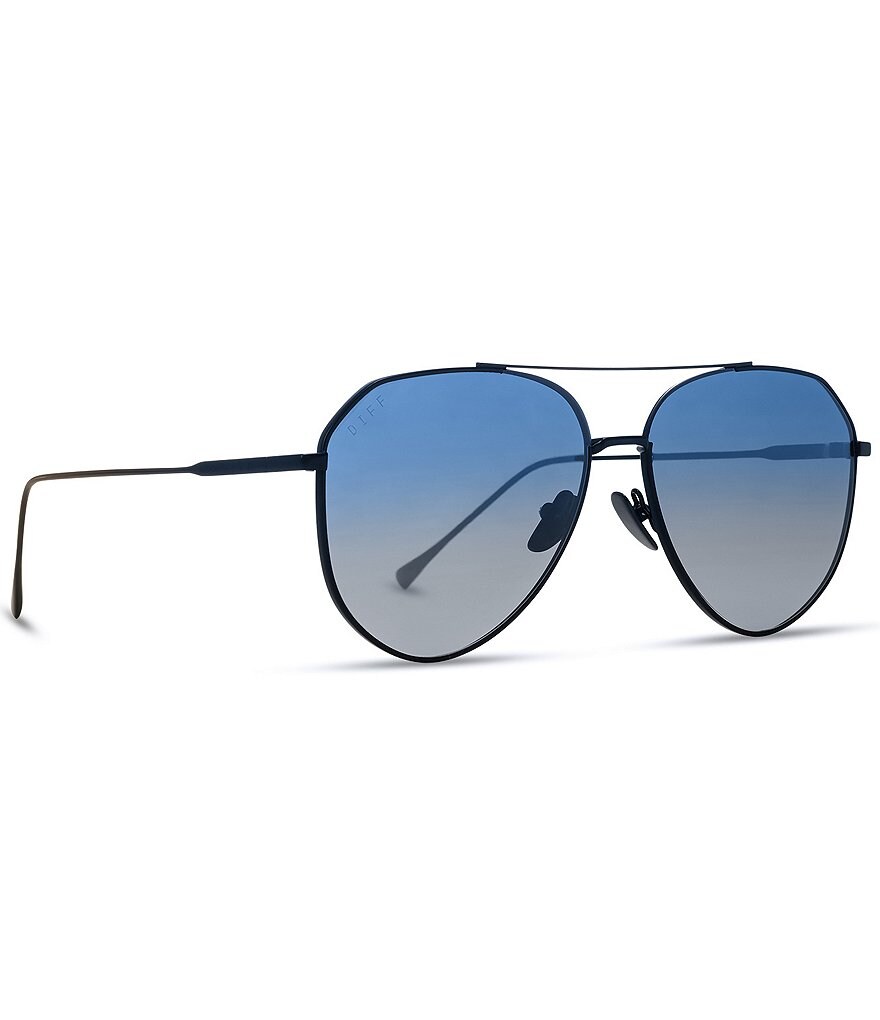 DIFF Eyewear Dash Polarized Aviator 61mm Sunglasses
