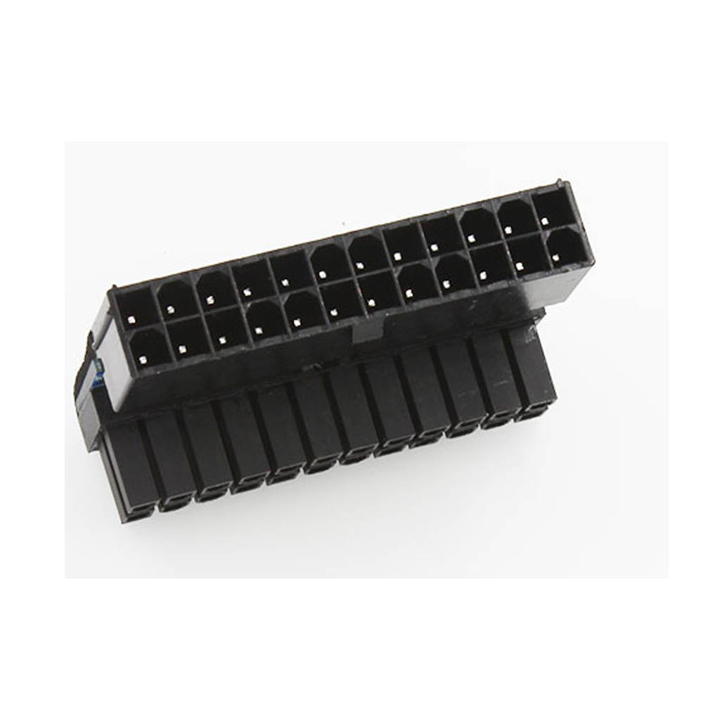 Vibob ATX 24 Pin Female to 24 pin Male Adapter for Desktop PC Power Supply(L angle)