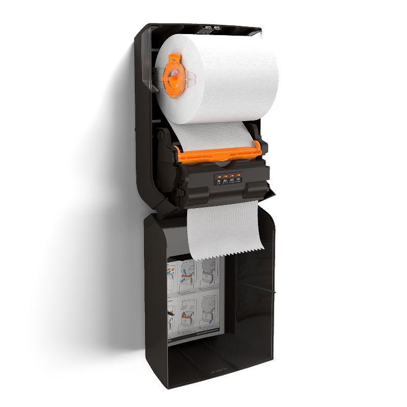 COASTWIDE Automatic Touchless Paper Towel Dispenser, Black CWJAHT-B-CC