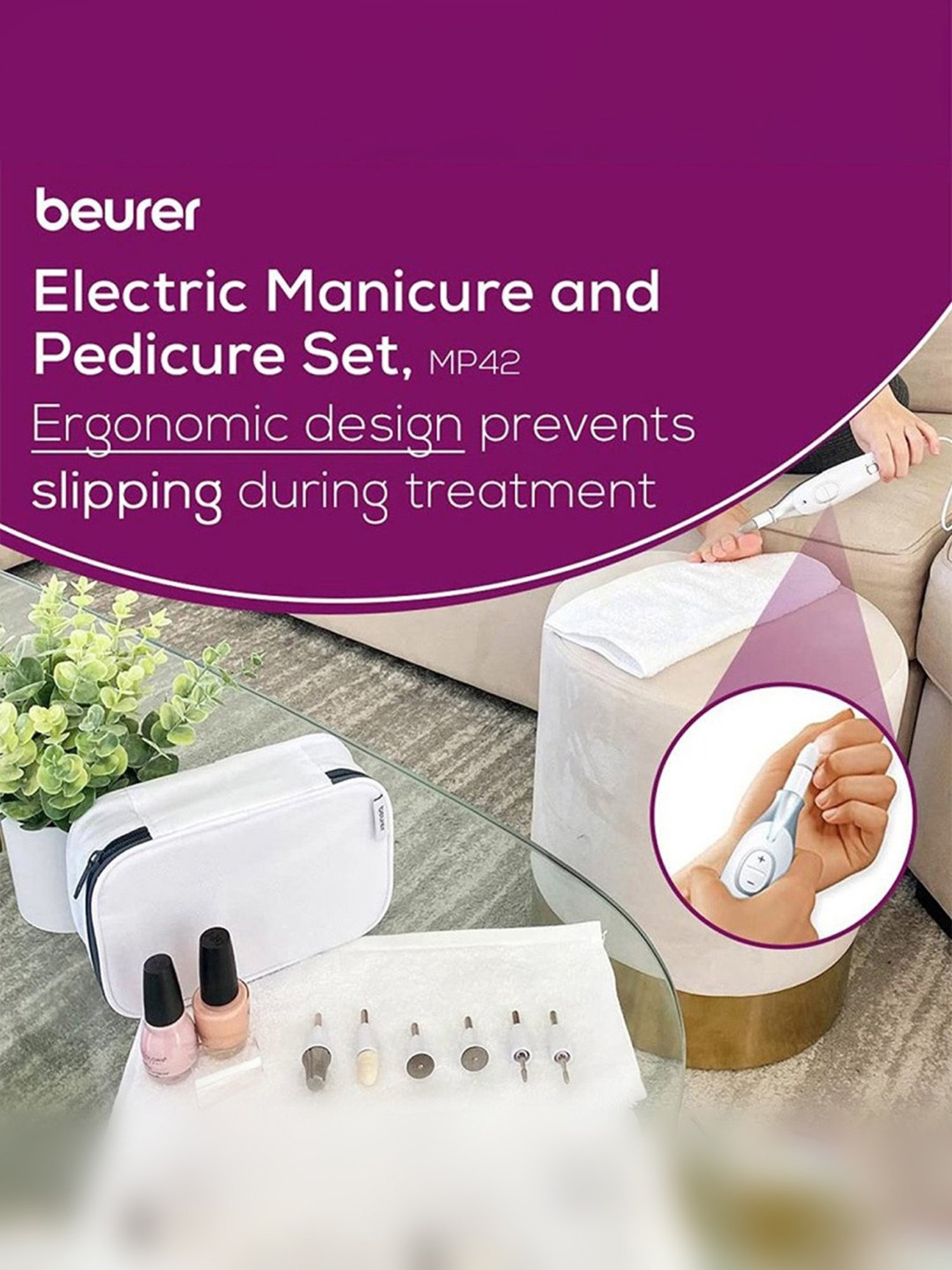 Beurer MP 42 Manicure and Pedicure Set (White)