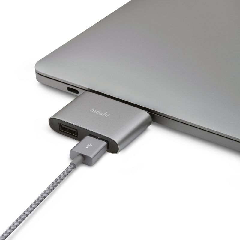 Moshi USB-C Dual Port Adapter - for Notebook - USB Type C - 2 x USB Ports - Thunderbolt - Wired