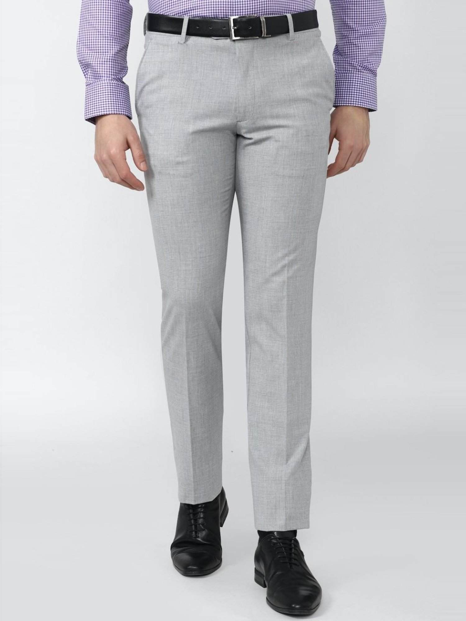 Van Heusen Grey Slim Fit Trousers