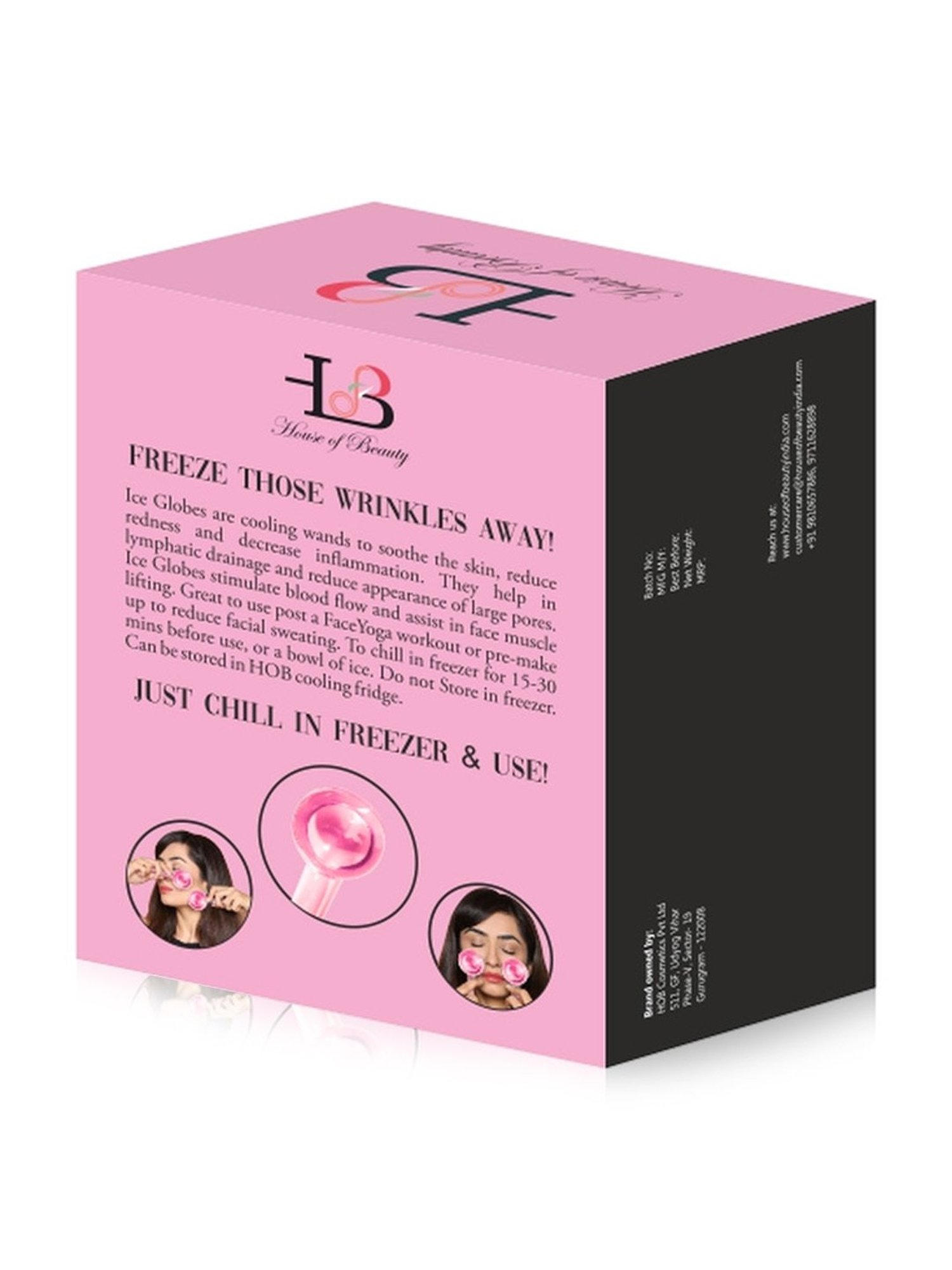 House of Beauty Pink Ice Roller - 187 gm