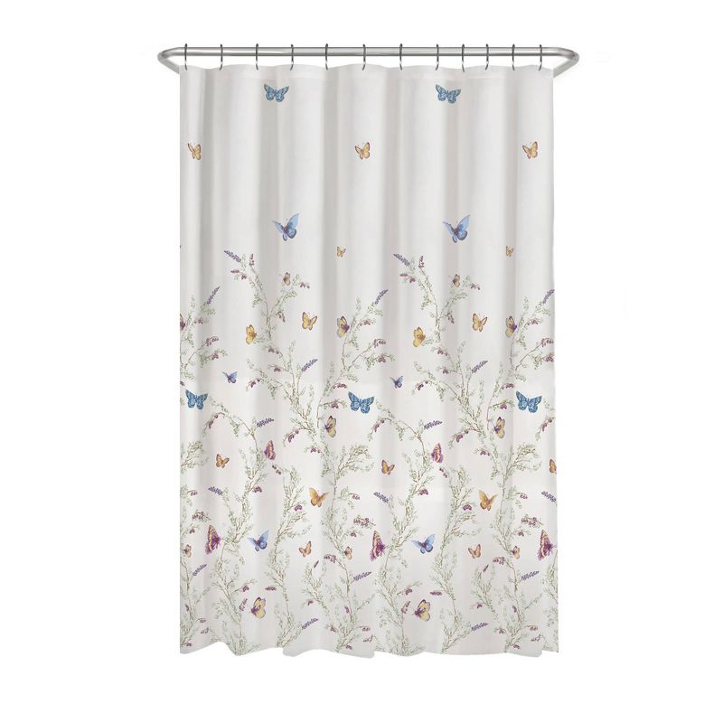 Garden Flight Butterflies PEVA Shower Curtain - Zenna Home