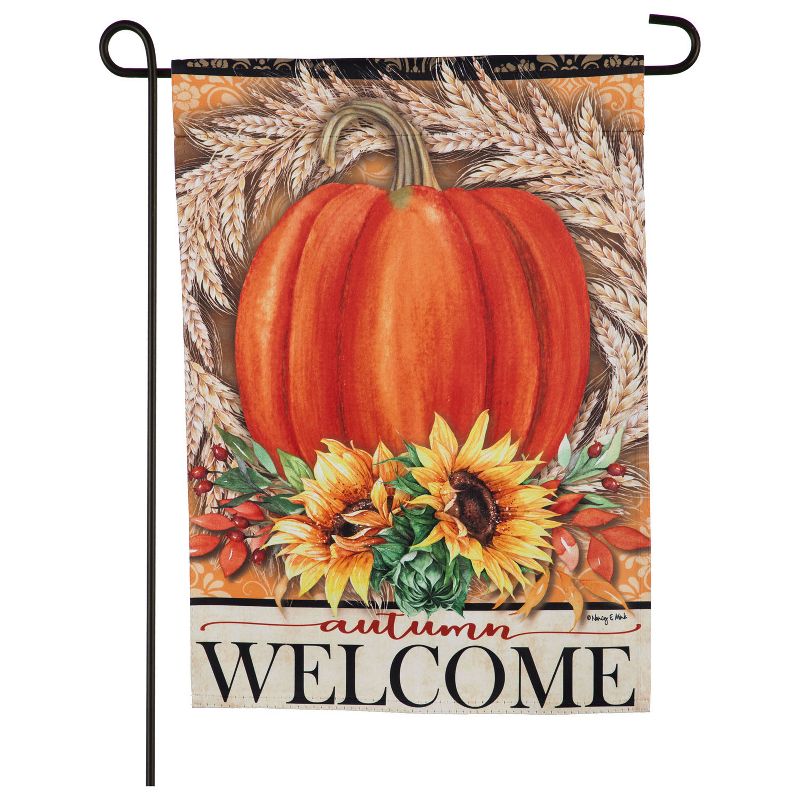 Evergreen Remembering a Journey Suede Garden Flag, 12.5 x 18 inches