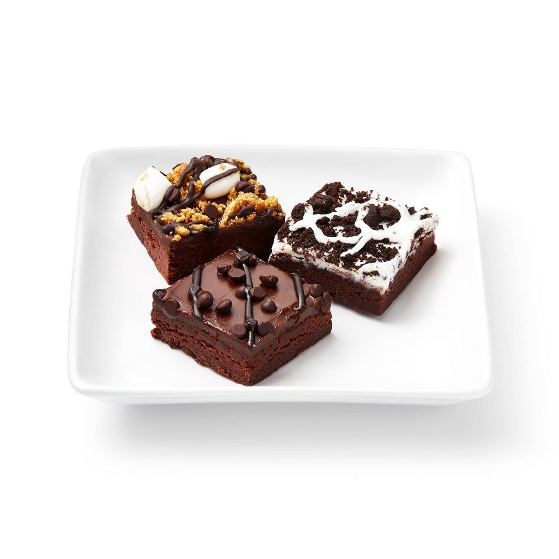 Brownie Trio Platter - 17.25oz/12ct - Favorite Day™