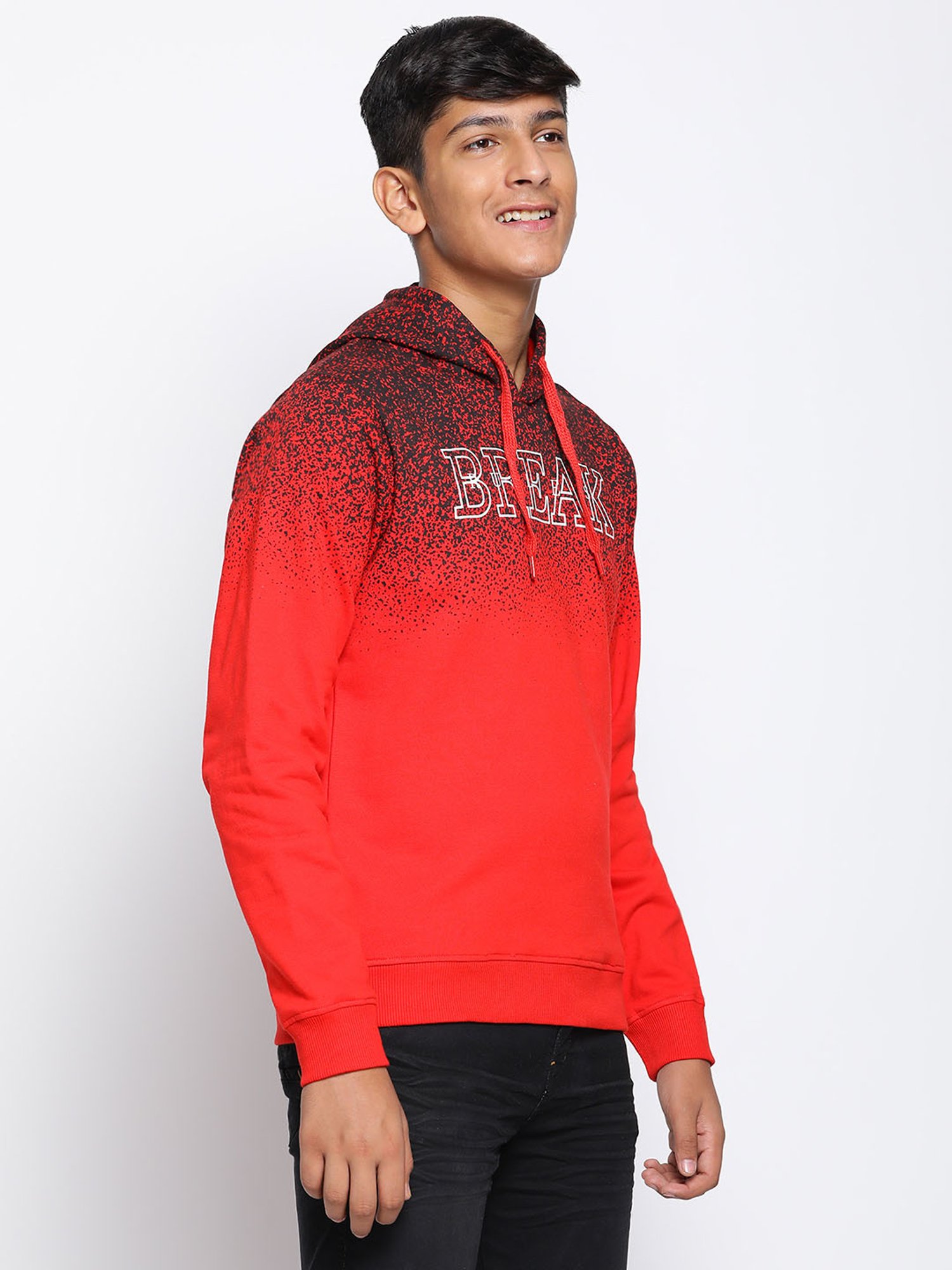 Lil Tomatoes Kids Red Graphic Print Full Sleeves Sweatshirt