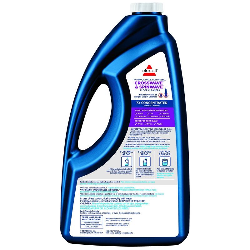 BISSELL 64 oz. CrossWave & SpinWave Multi-Surface Floor Cleaning Formula – 17891