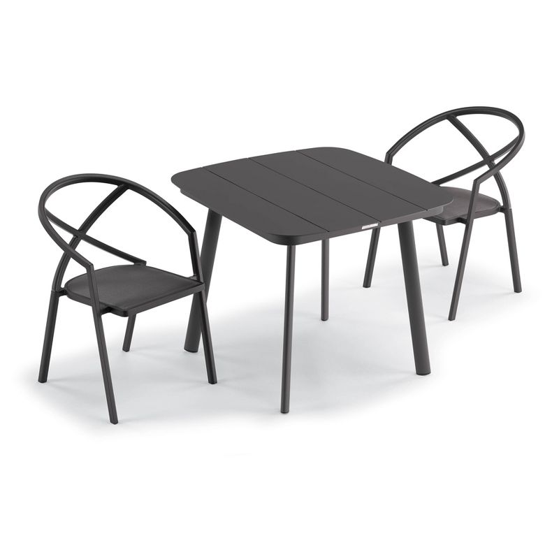 Azal 2pk Outdoor Armchairs with Ninja Seat & Carbon Frame - Oxford Garden