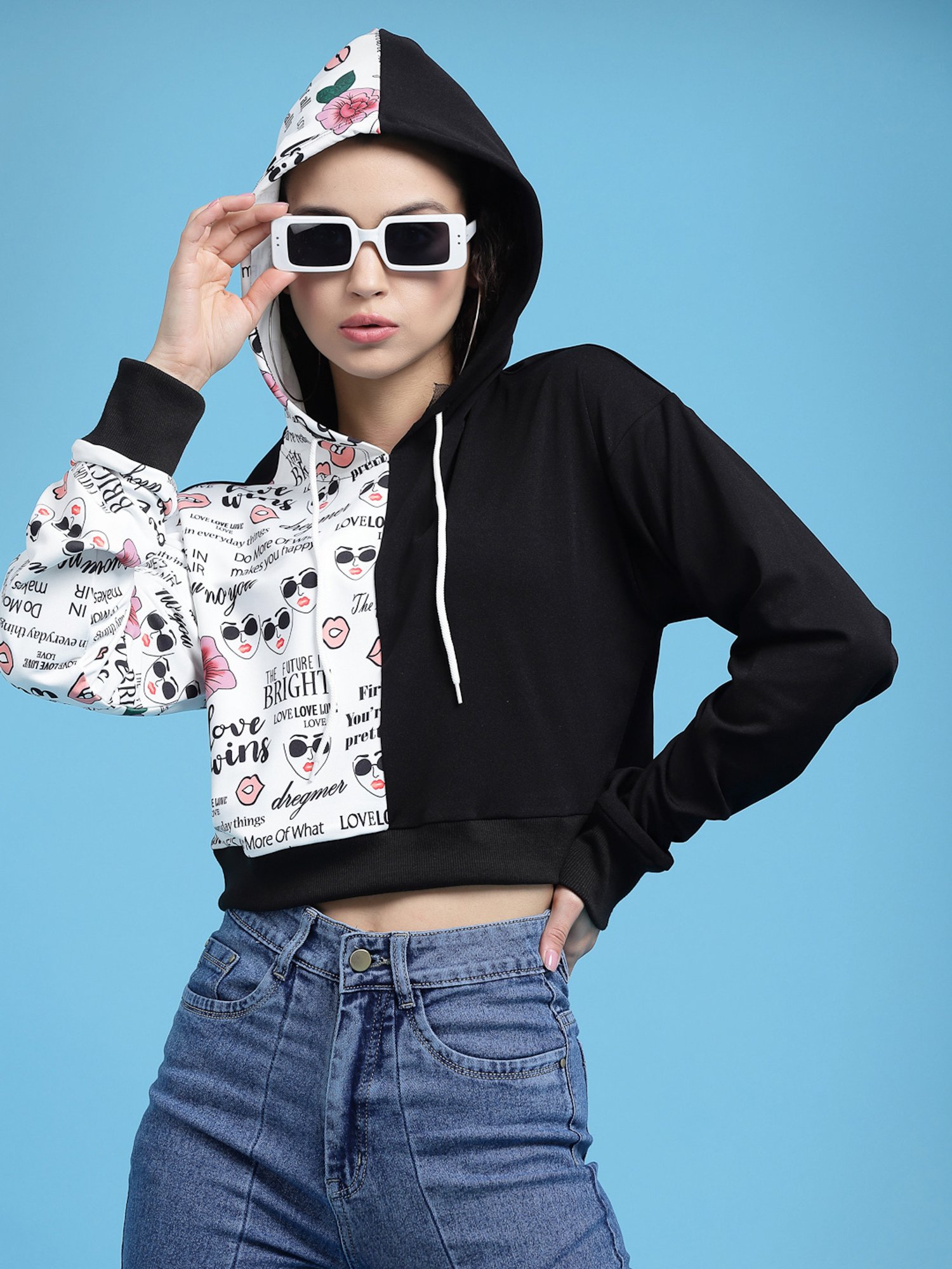 Belle Fille Yellow Patchwork Sweatshirt