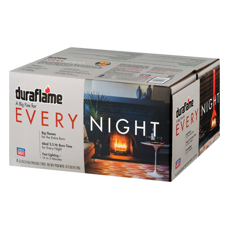 Duraflame 6pk 5.2lb Every Night Firelogs