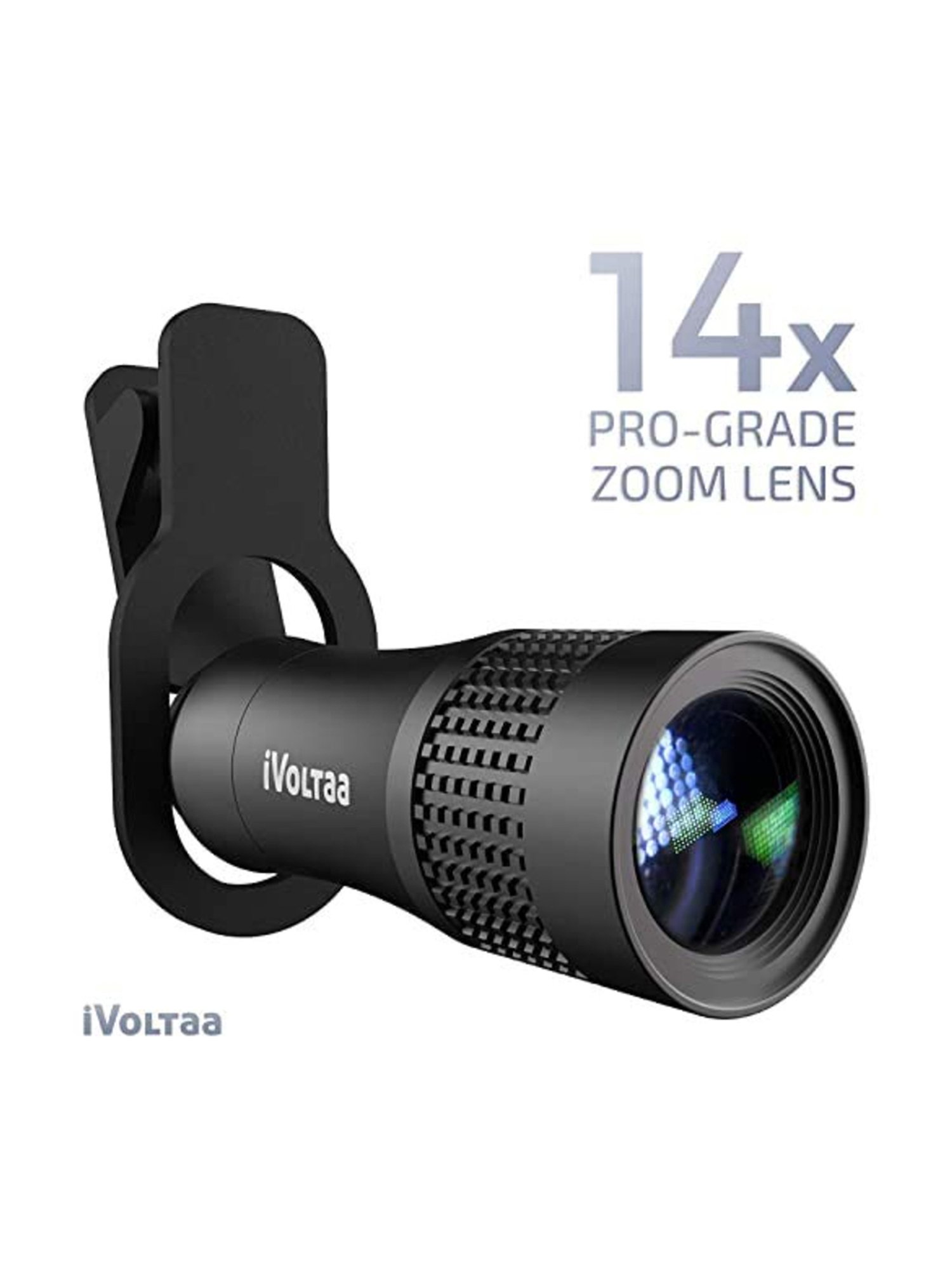 iVoltaa 14x Zoom Pro-Grade Mobile Phone Lens (Black)