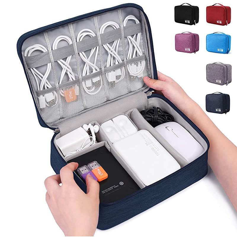 Electronic Organizer Travel Universal Cable Organizer Electronics Accessories Cases for Cable Charger Phone USB SD Card