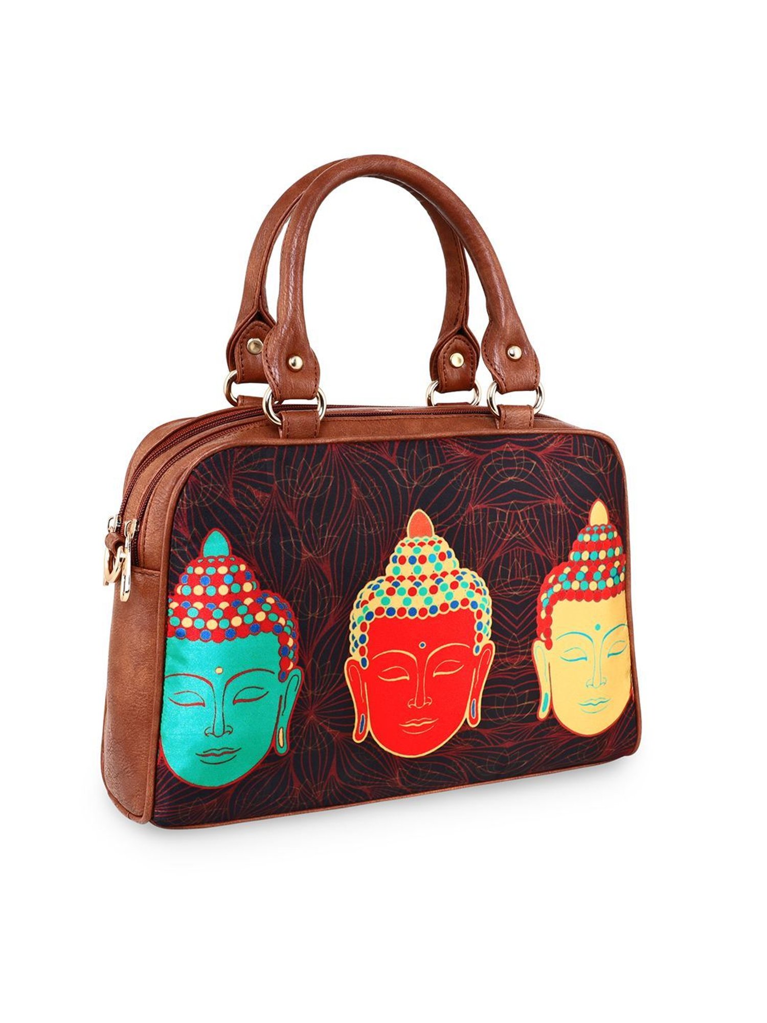 Sabhyata Multicolor Printed Medium Satchel Handbag