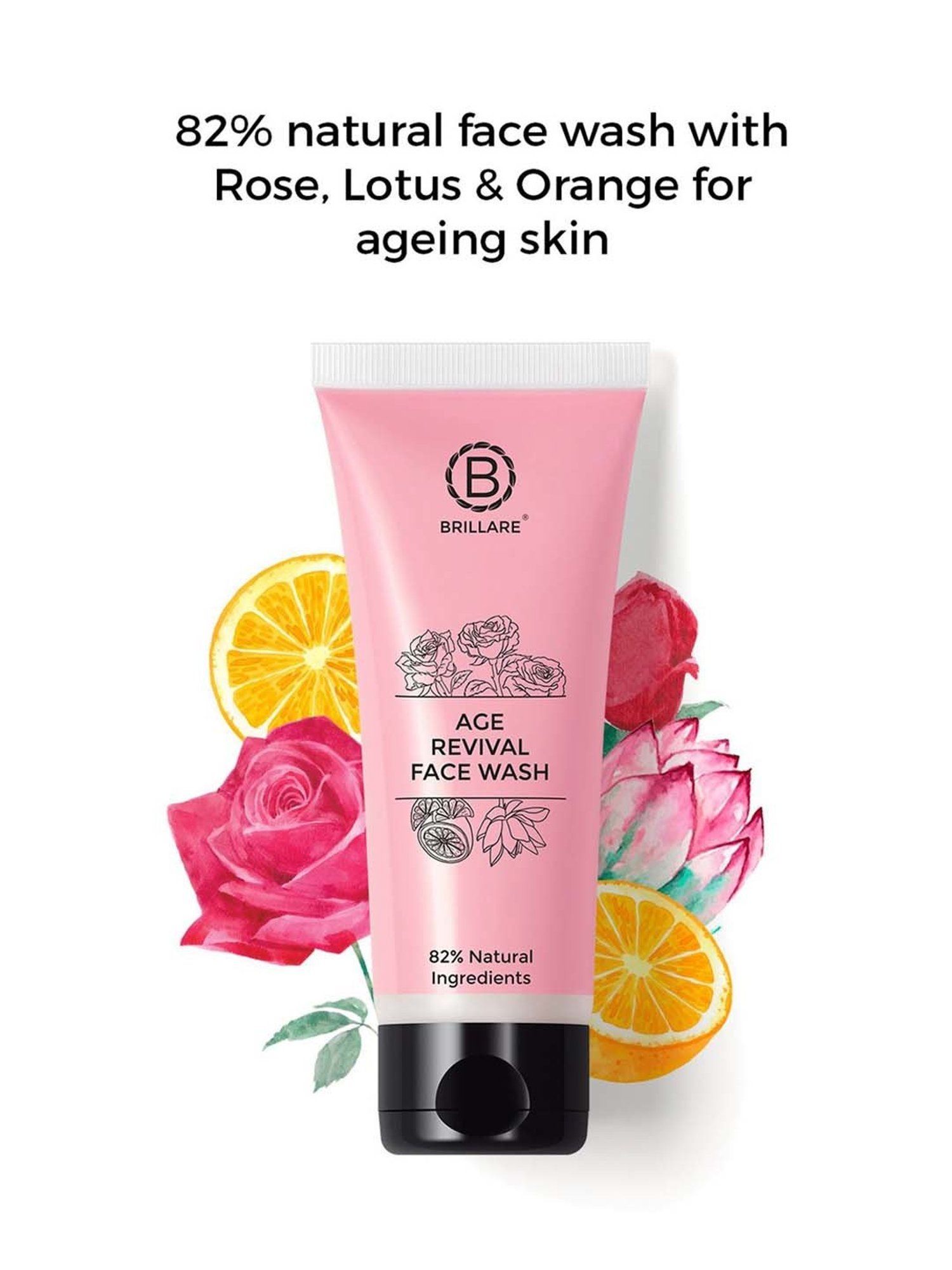 Brillare Age Revival Face Wash for Ageing Skin - 100 ml