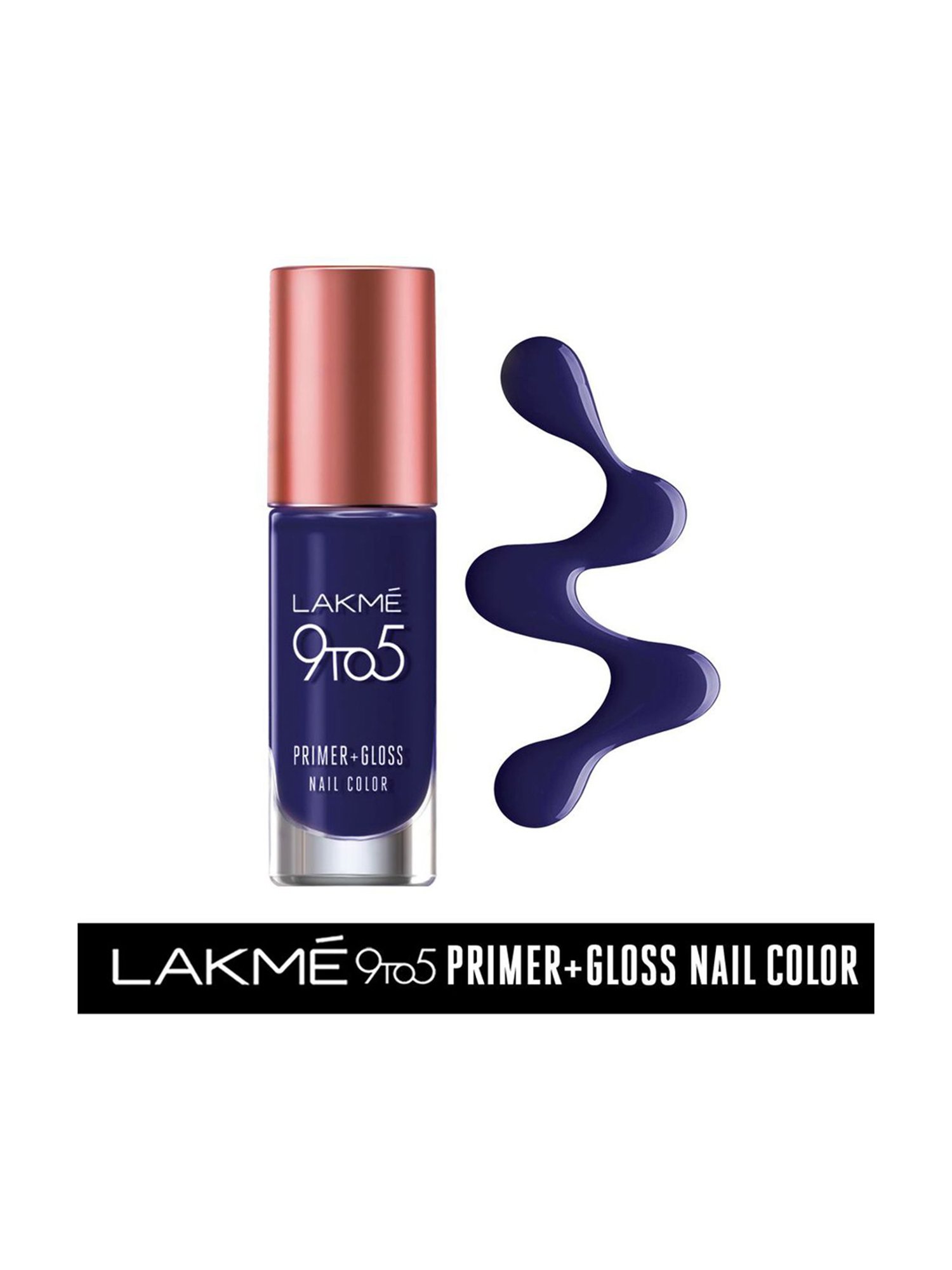 Lakme 9to5 Primer & Gloss Nail Colour Summer Blue - 6 ml