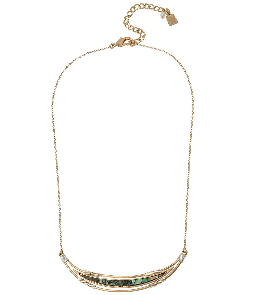 Robert Lee Morris Soho Abalone Smile Pendant Necklace