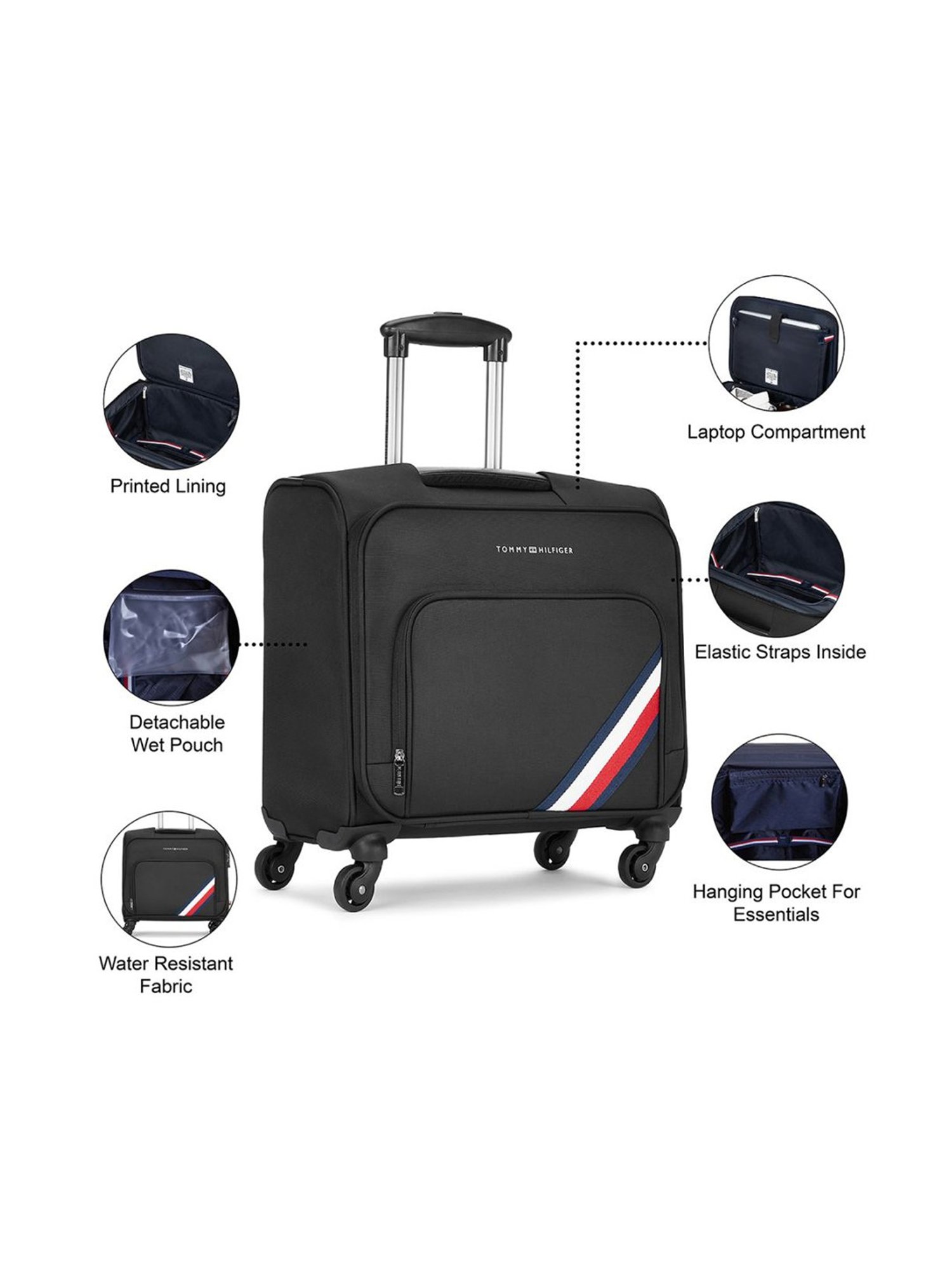 Skybags Salsa Red Solid Hard Medium Trolley Bag - 46 cm