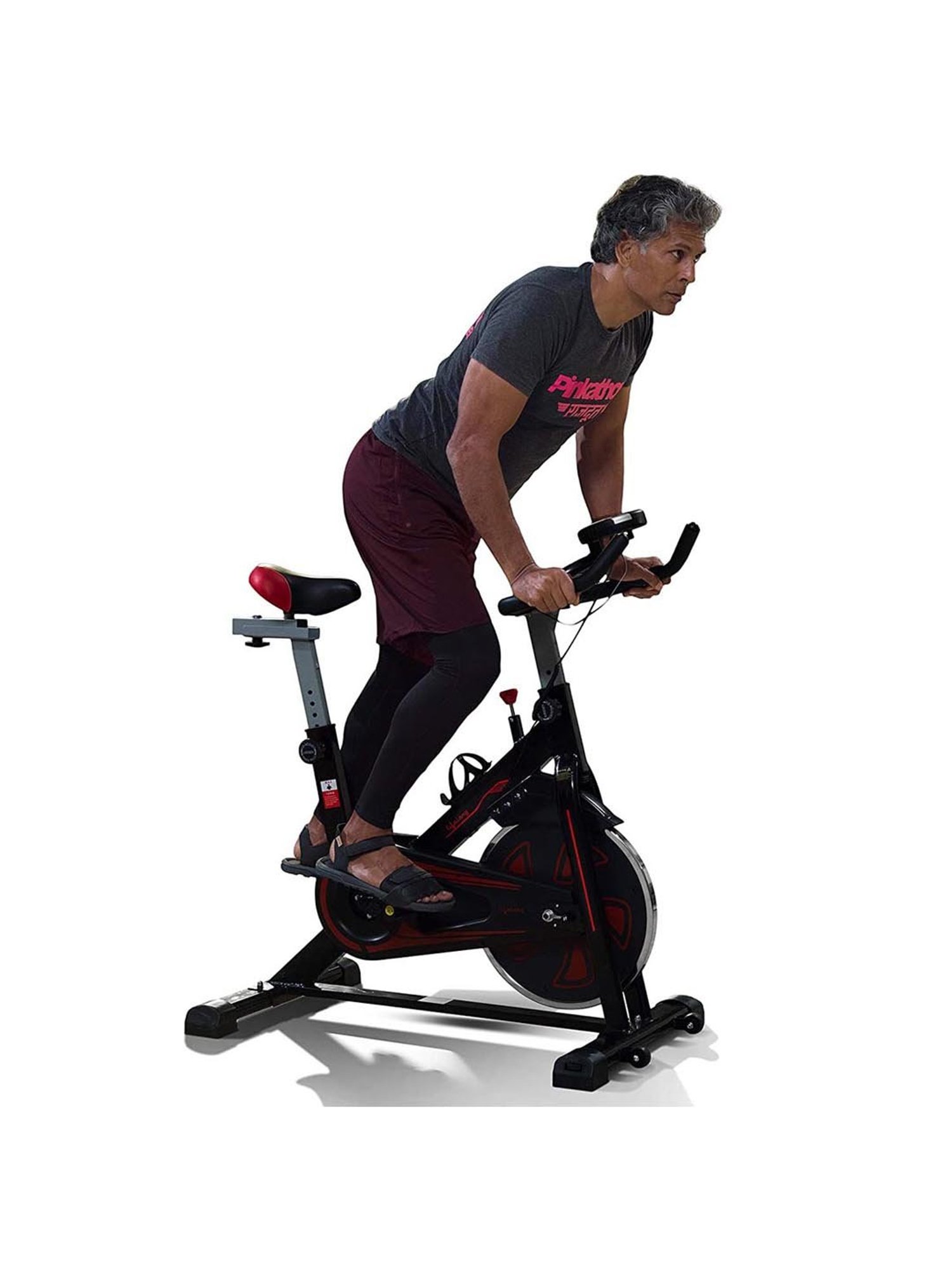 Lifelong FitPro Black Spin Exercise Bike with 6kg Flywheel & Adjustable Resistance