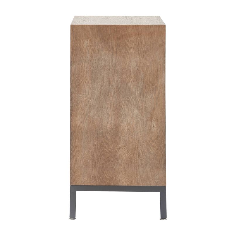 Hayworth 3 Drawer Mirrored Chest Gray - Finch