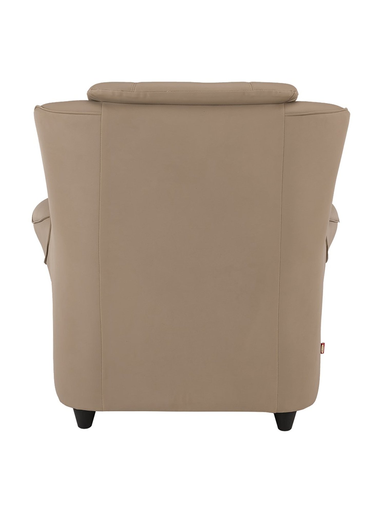 Durian Blos Brown Premium Leatherette 1 Seater Sofa