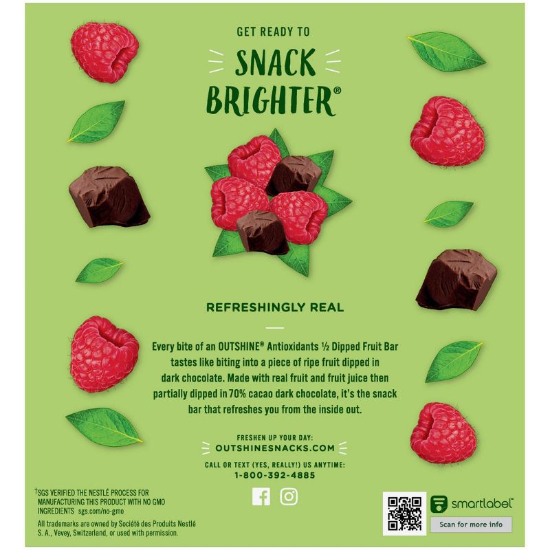 Outshine Half-Dipped in Chocolate Raspberry Frozen Fruit Bar - 5ct