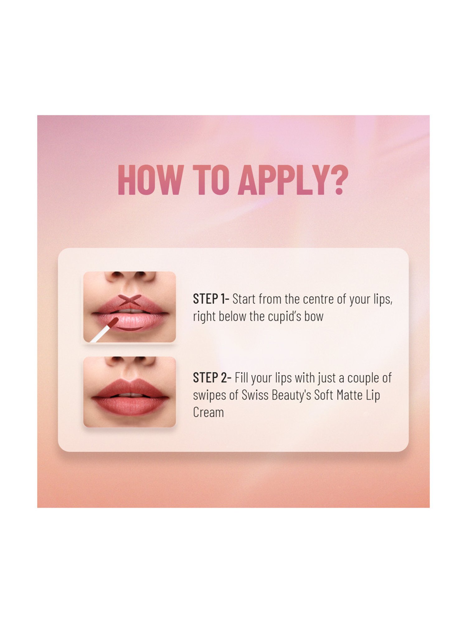 SWISS BEAUTY Soft Matte Liquid Lipstick Candy Pink - 6 ml