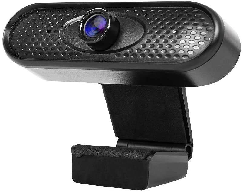 Dragon Touch Webcam, 1080P Web Cam with USB Plug, PC Computer Cam with Microphone, 2MP HD Web Camera Video Webcam with 135&deg; Widescreen for Recording, Calling and Conferencing - WEC02