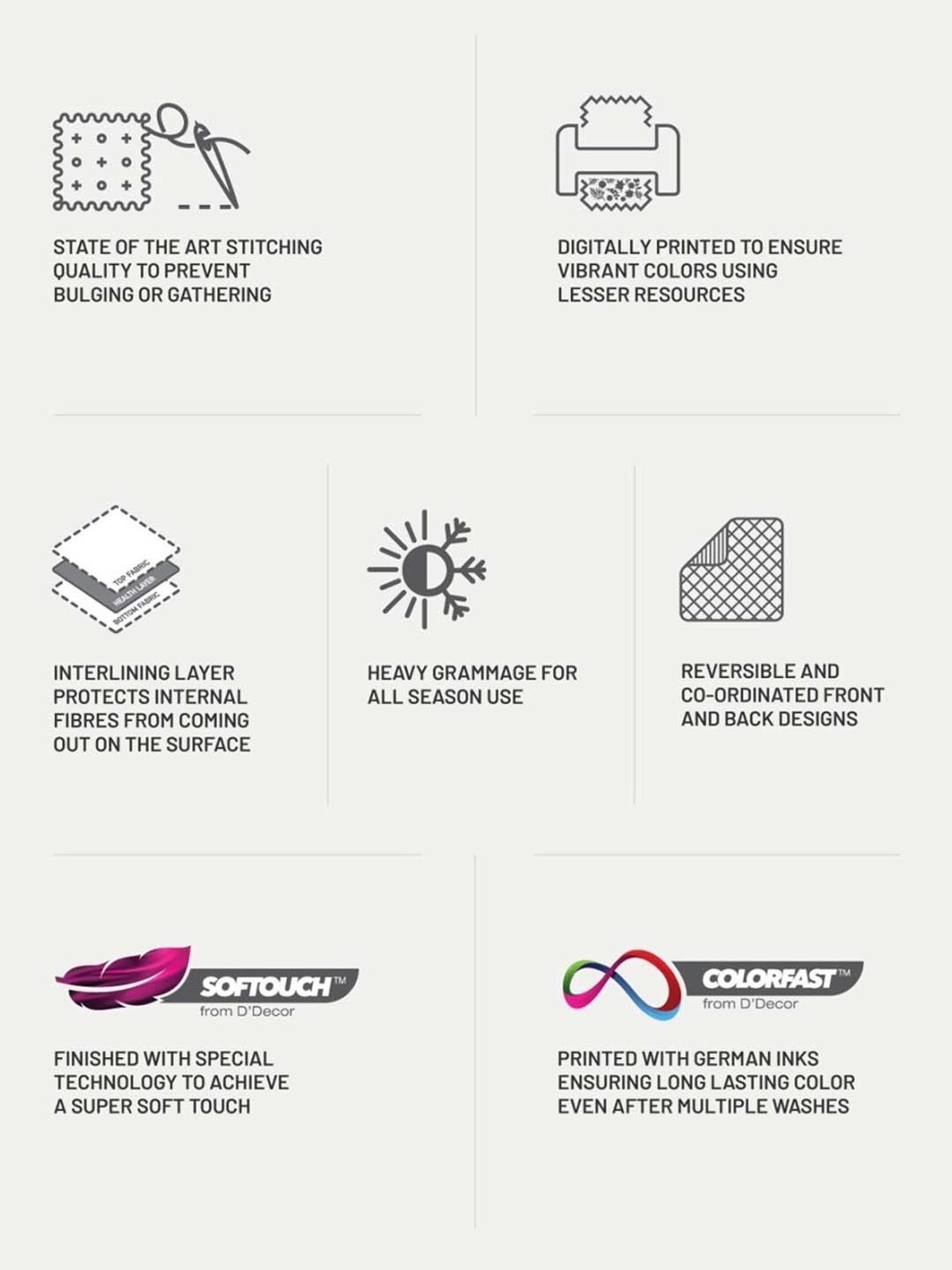 DDecor Geometric Brown 150 TC Cotton Single Reversible Dohar