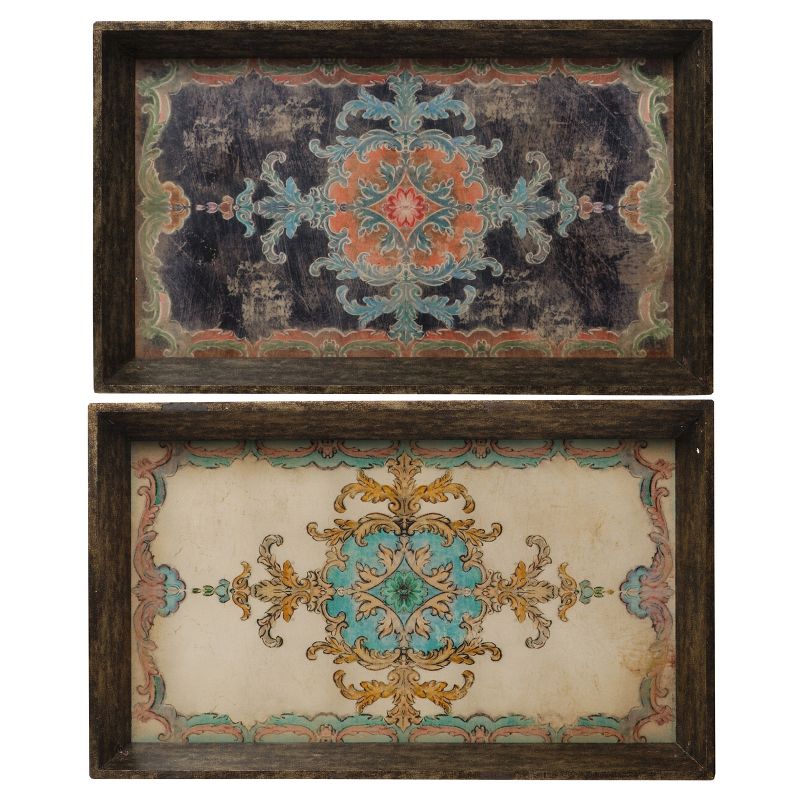 Decorative Trays (25"x15") - Set of 2 - A&B Home