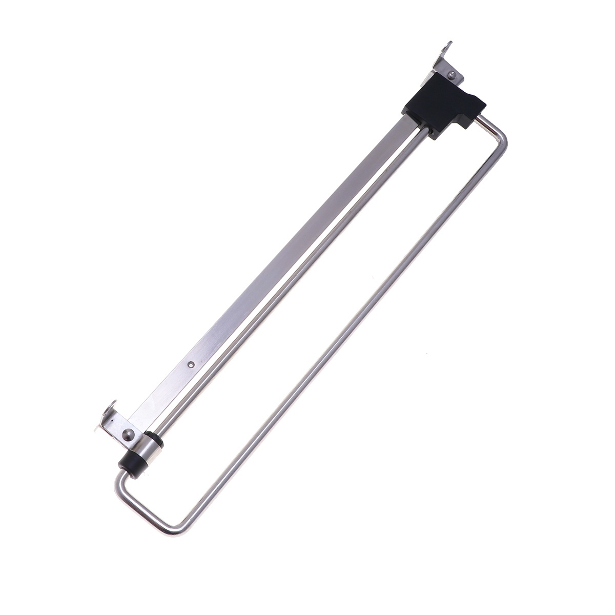 Stainless Steel Retractable Wardrobe Rail Clothes Hanger Towel Coat Racks Closet Rod (Simplified Type,Silver,250mm)